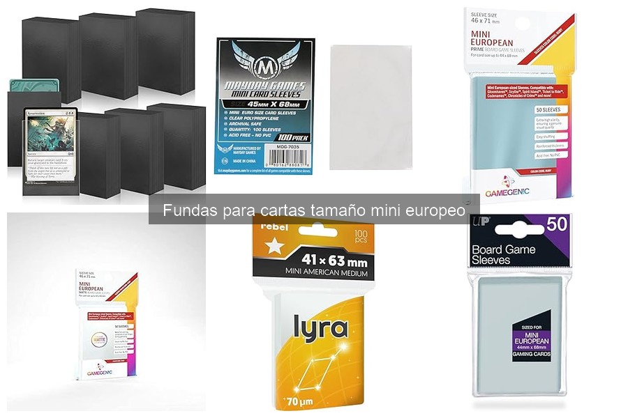 ¿Qué son las fundas para cartas tamaño mini europeo?