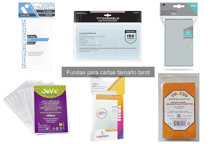 ¿Qué son las fundas para cartas tamaño tarot?