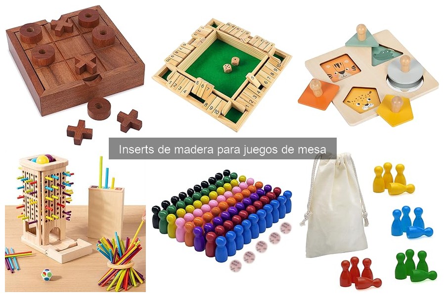 ¿Qué son los inserts de madera para juegos de mesa?
