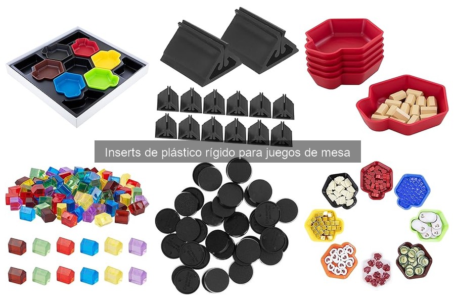 ¿Qué son los inserts de plástico rígido para juegos de mesa?