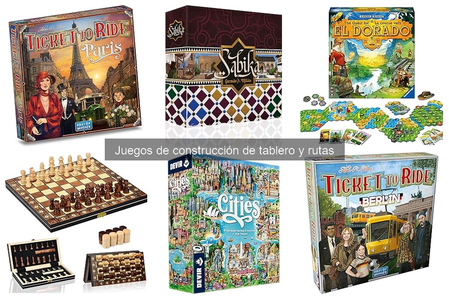 ¿Qué son los juegos de construcción de tablero y rutas?