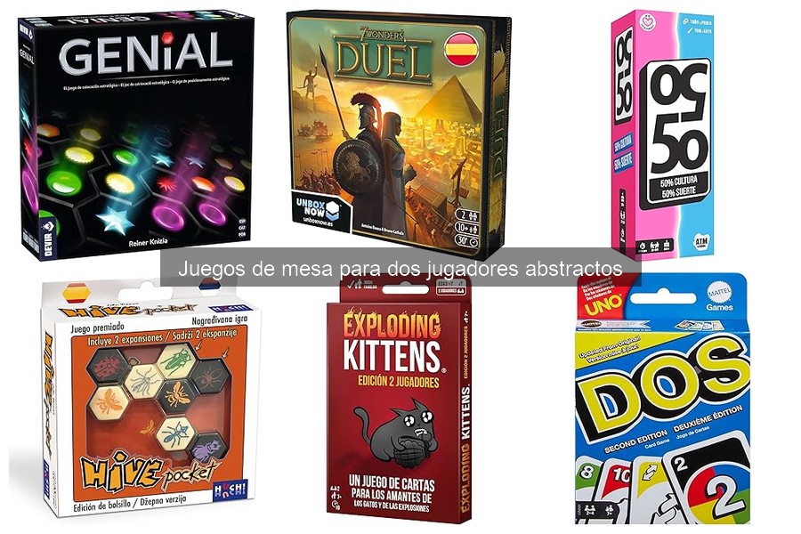 ¿Qué son los juegos de mesa abstractos para dos jugadores?