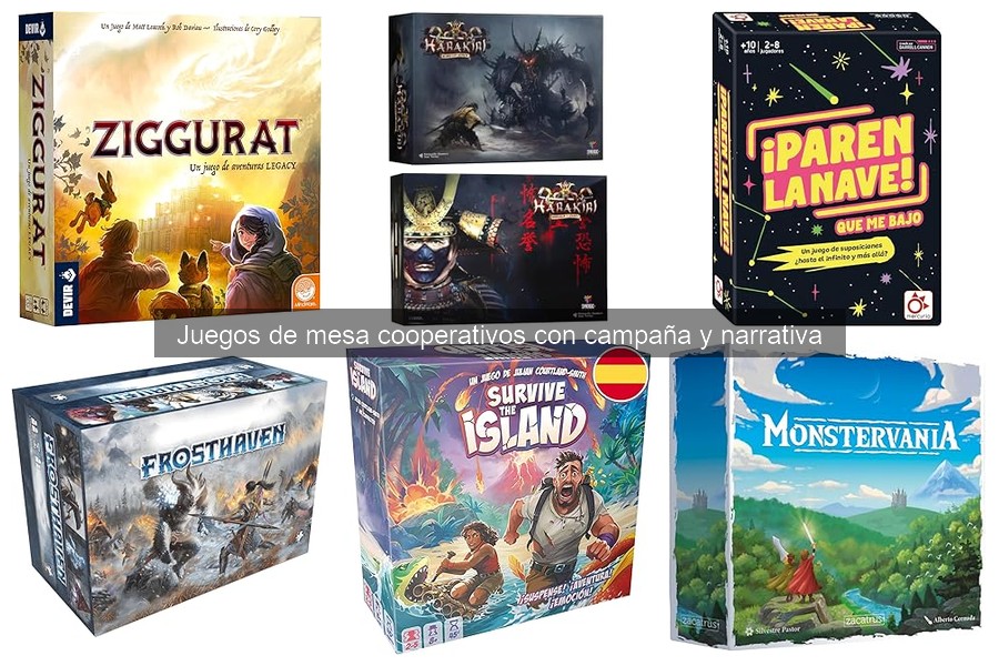¿Qué son los juegos de mesa cooperativos con campaña y narrativa?
