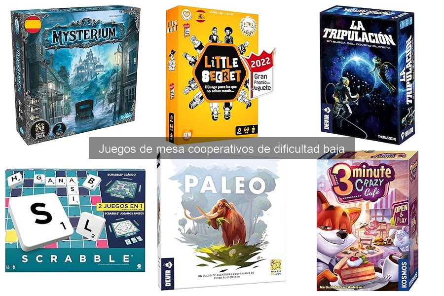 ** ¿Qué son los juegos de mesa cooperativos de dificultad baja?