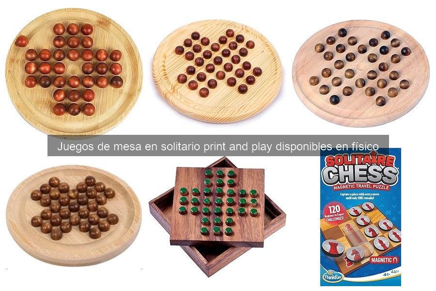 ¿Qué son los juegos de mesa en solitario print and play?