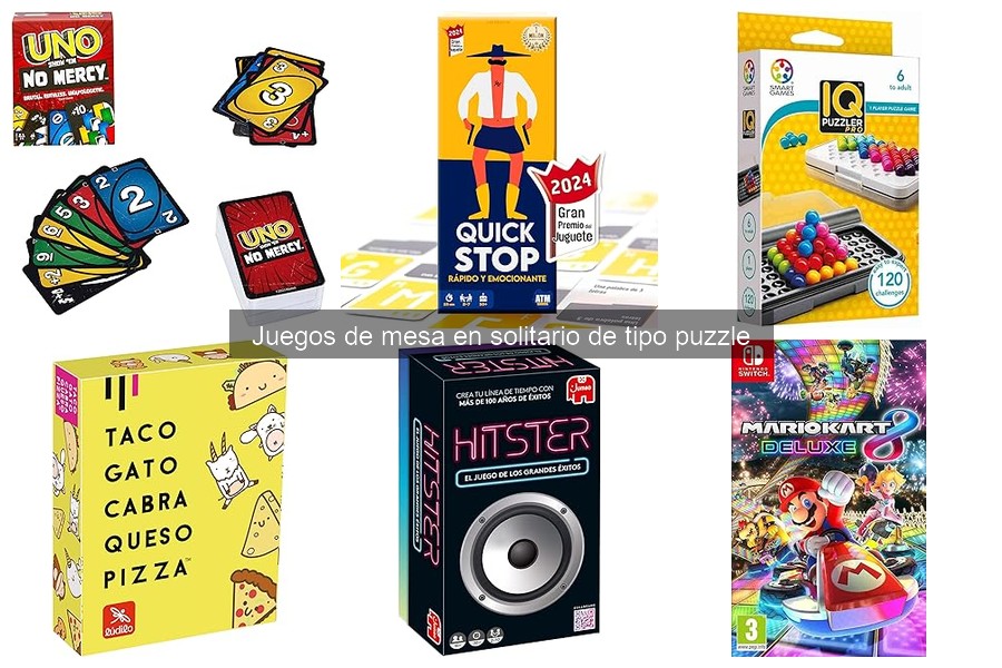 ¿Qué son los juegos de mesa en solitario tipo puzzle?