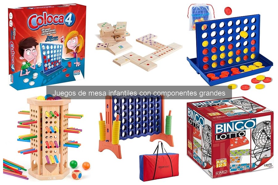 ¿Qué son los juegos de mesa infantiles con componentes grandes?