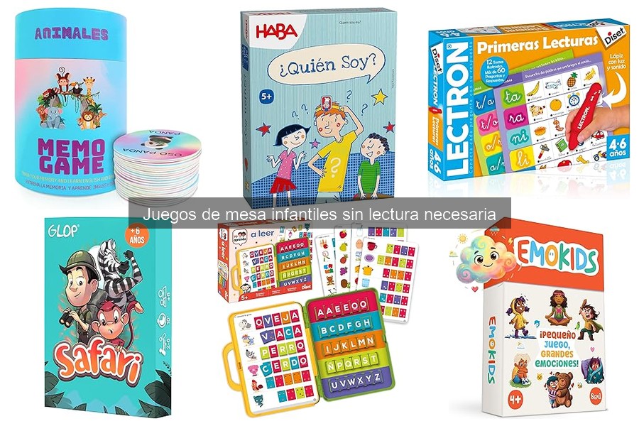 ¿Qué son los juegos de mesa infantiles sin lectura necesaria?