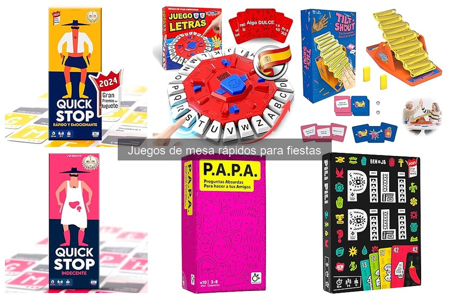 Qué son los juegos de mesa rápidos para fiestas