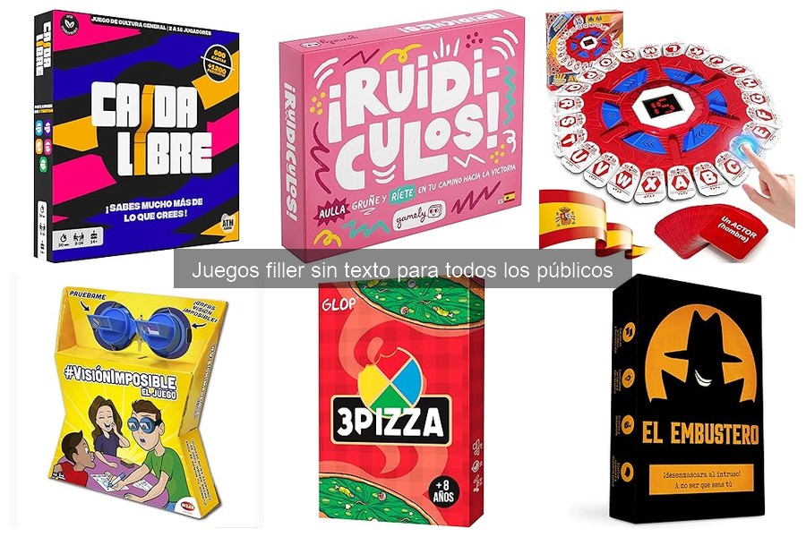 ¿Qué son los juegos filler sin texto? Descubre sus características
