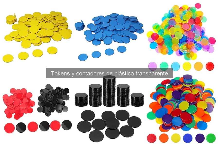 ¿Qué son los tokens y contadores de plástico transparente?