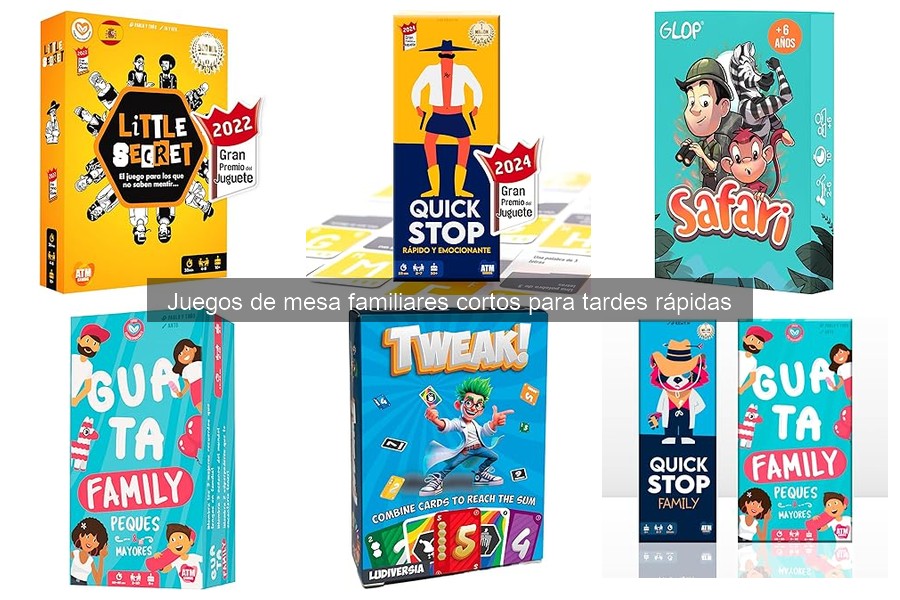 Reglas Básicas de los Mejores Juegos de Mesa Familiares Cortos