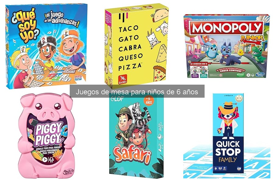Reglas de los mejores juegos de mesa para niños de 6 años