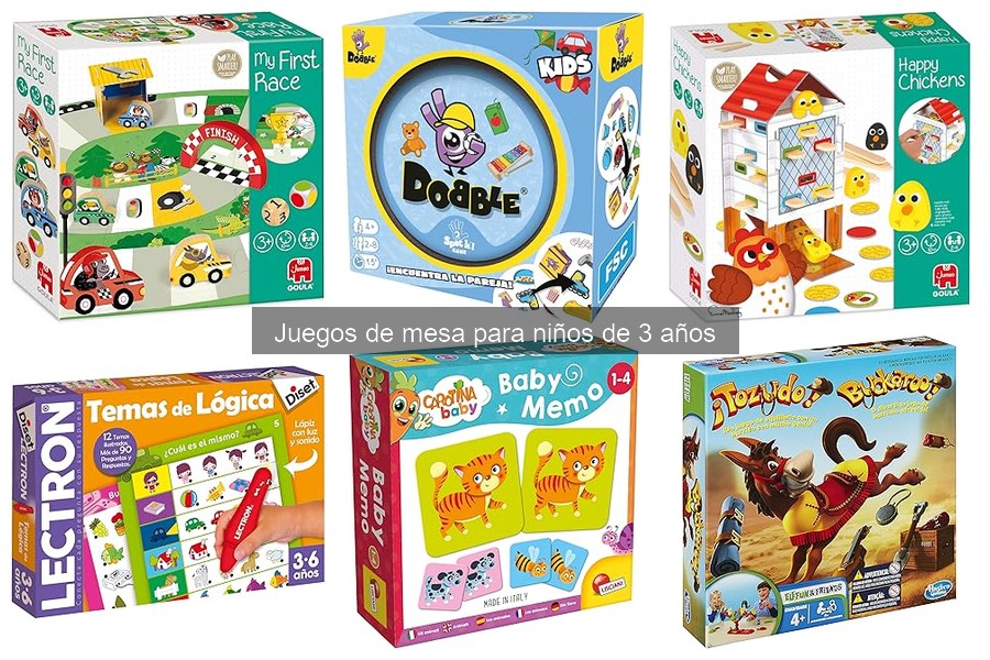 Reseñas de juegos de mesa para niños de 3 años