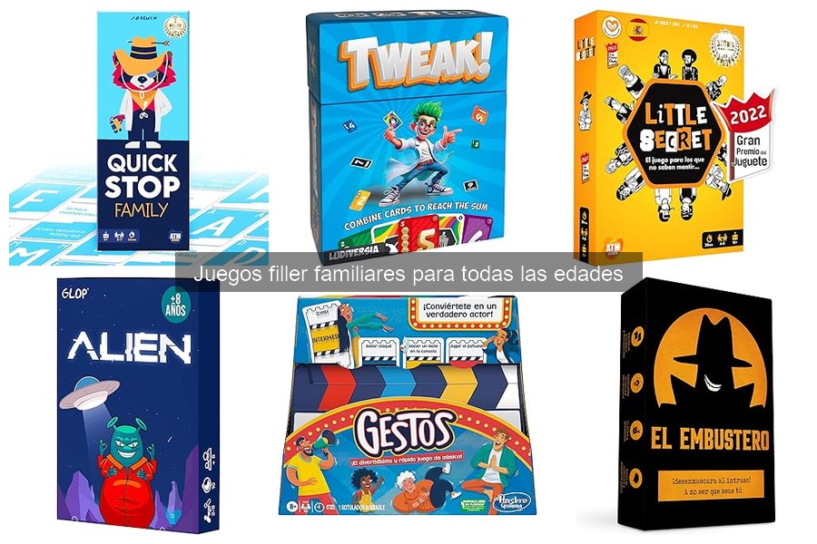 Reseñas de Juegos Filler Familiares Populares para Todos