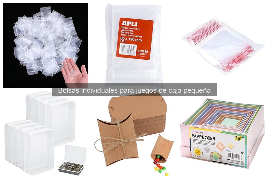 ¿Se pueden usar bolsas individuales para otros juegos?