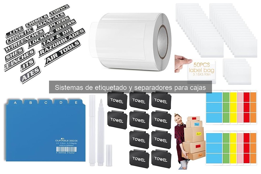 Sistemas de etiquetado y separadores: organización de juegos