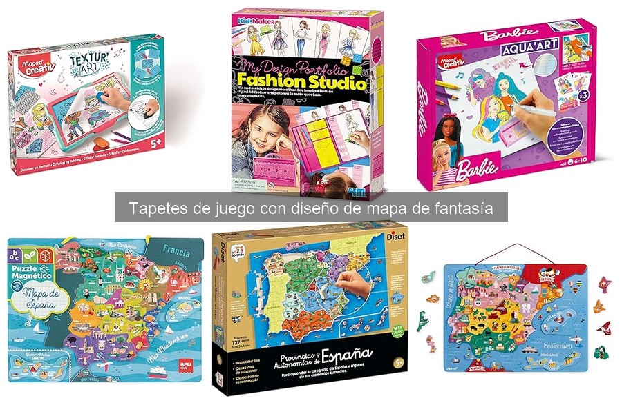Tamaños y formatos de tapetes de juego de mapa de fantasía