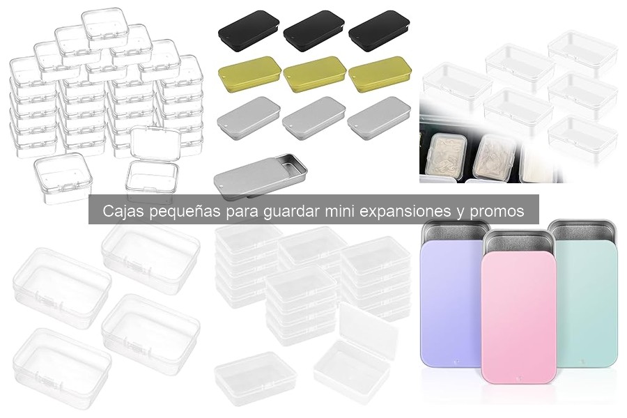 Tipos de cajas para mini expansiones de juegos de mesa