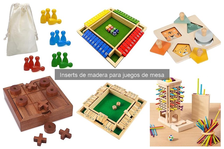 Tipos de Inserts de Madera para Juegos de Mesa
