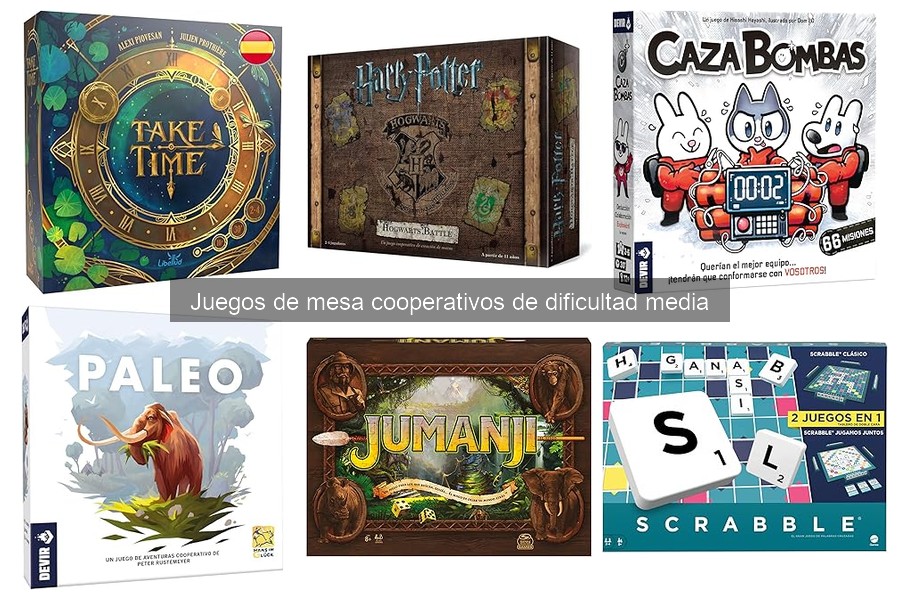Tipos de juegos de mesa cooperativos de dificultad media