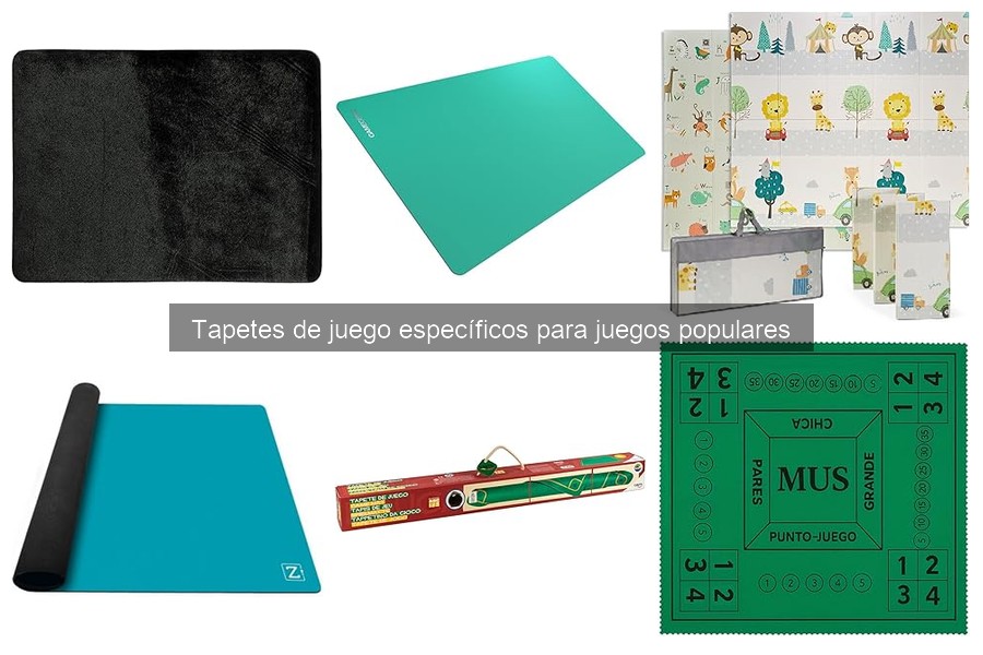 Tipos de tapetes de juego para juegos populares