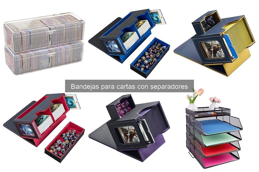 Ventajas de usar bandejas para cartas con separadores