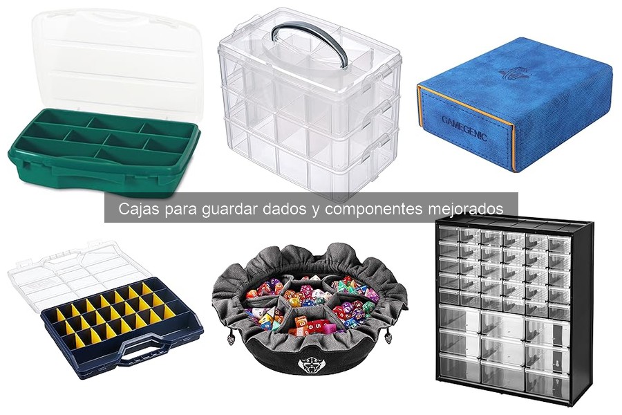 Ventajas de usar cajas mejoradas para guardar dados y componentes