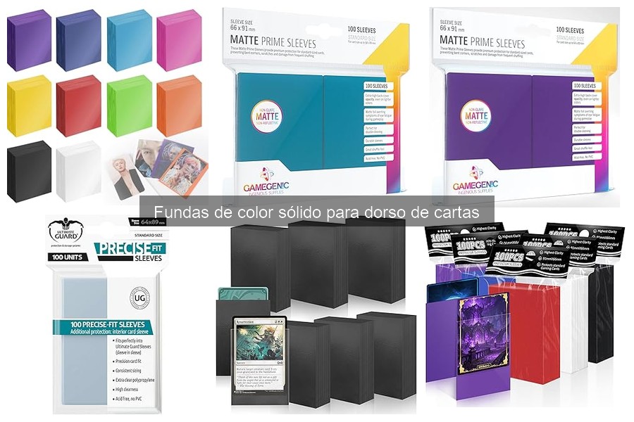 Ventajas de usar fundas de color sólido para cartas
