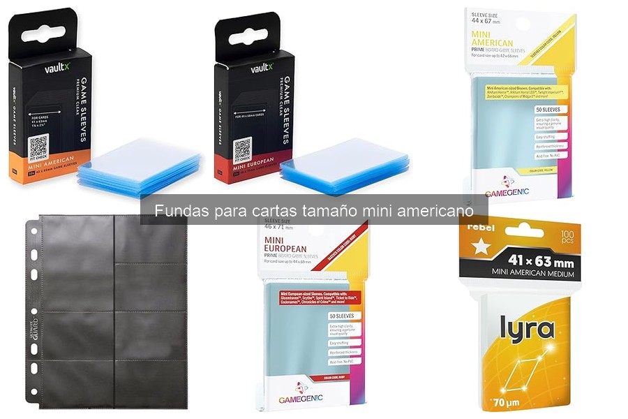 Ventajas de usar fundas para cartas tamaño mini americano