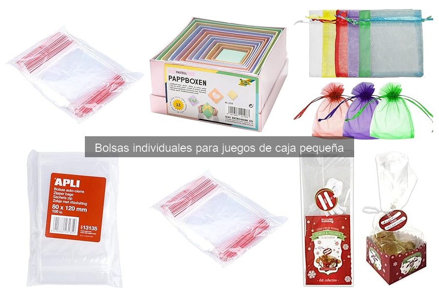 Ventajas y desventajas de bolsas individuales para juegos de mesa
