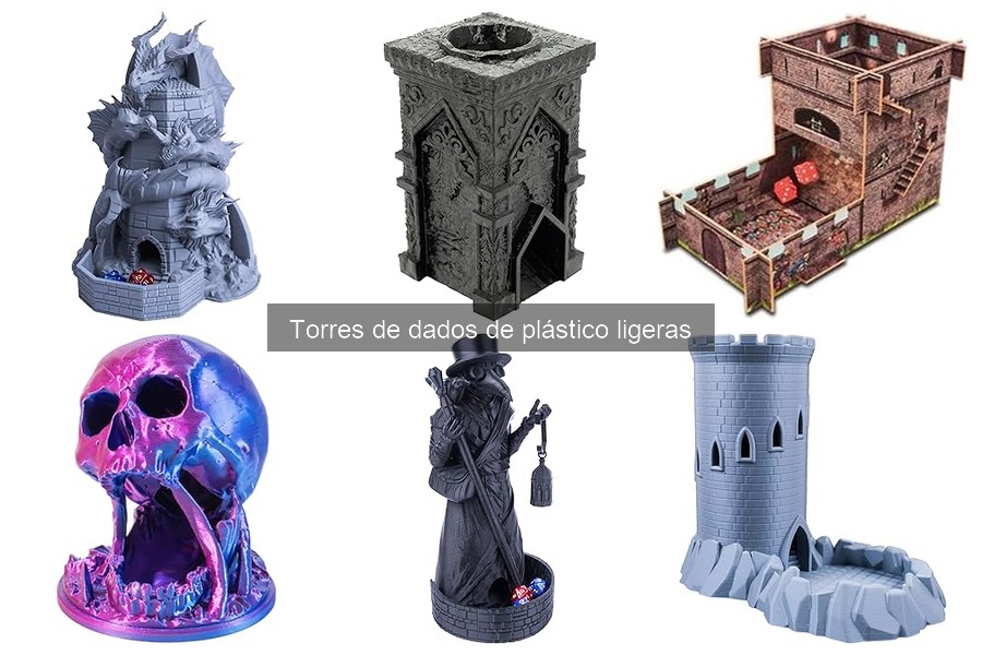 Ventajas y desventajas de las torres de dados de plástico ligeras